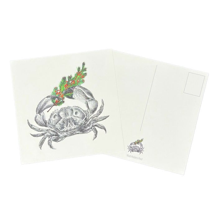 Ansichtkaart Krab - Kerst