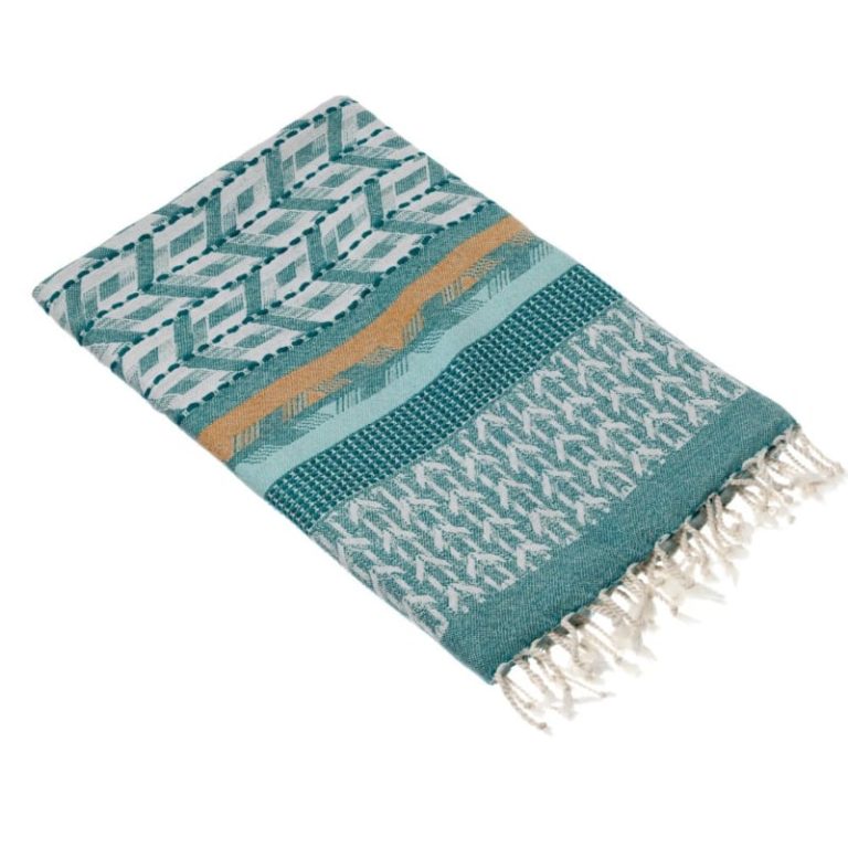 Luxe hamamdoek ESLA - 90x180 Petrol