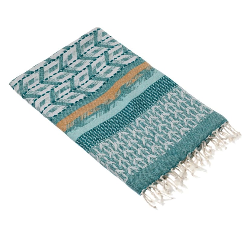 Luxe hamamdoek ESLA - 90x180 Petrol