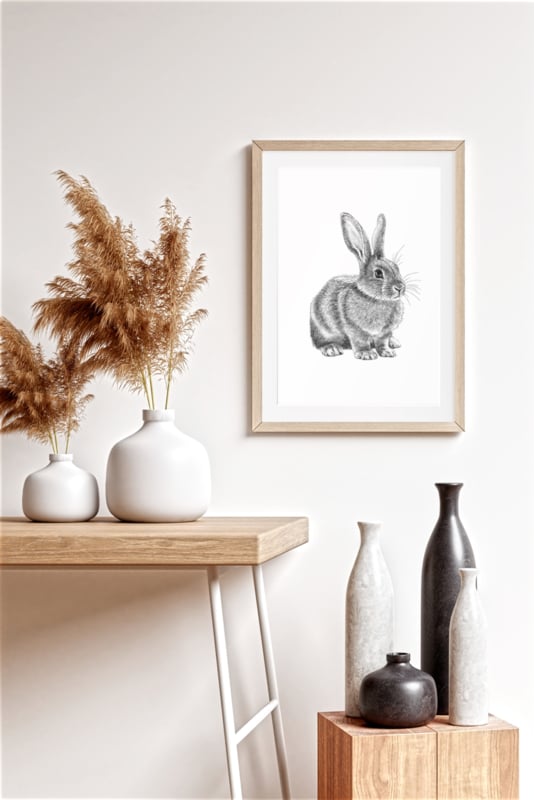 Poster A4 Konijn