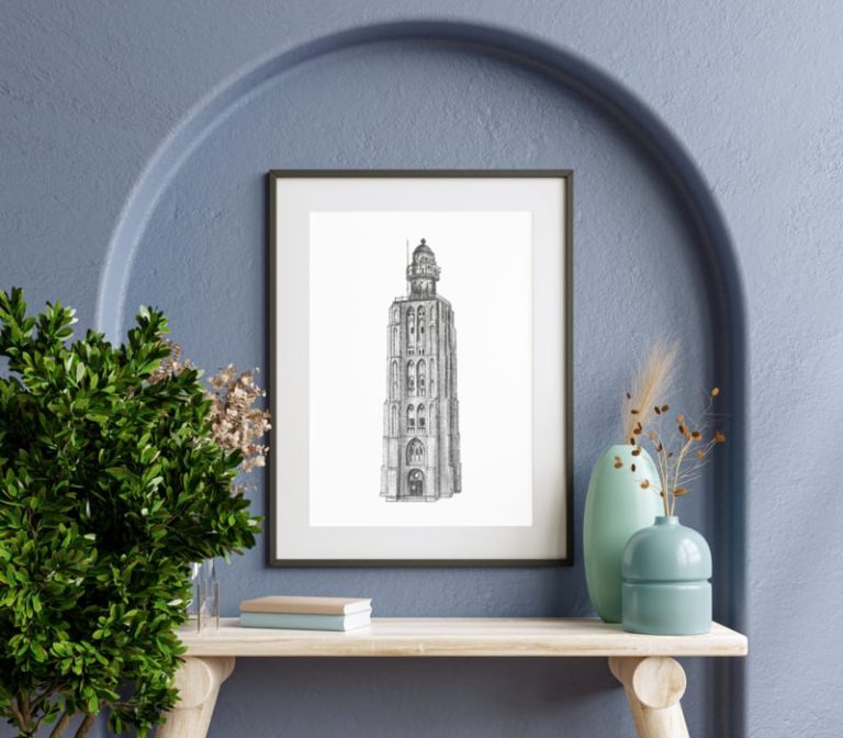 Poster A4 't hoge licht - Zeeland