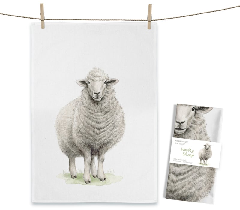 Theedoek Wollig Schaap - Maluu