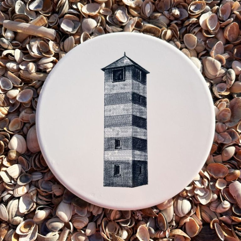 Wandtegel Vuurtoren Kaapduinen Zeeland | Wad Anders Post