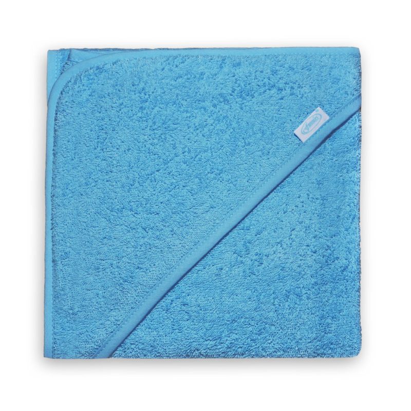 Badcape geborduurd met Terschelling – Blauw