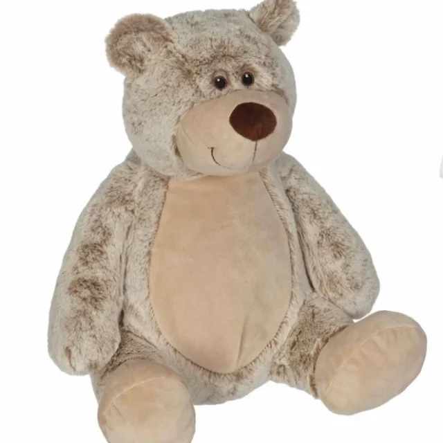 Beer knuffel met naam (41 cm), met geborduurde naam