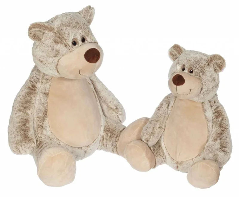 Beer knuffel met naam (41 cm), met geborduurde naam