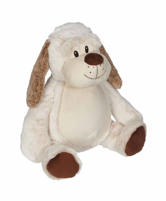 Hond knuffel met naam (41 cm)