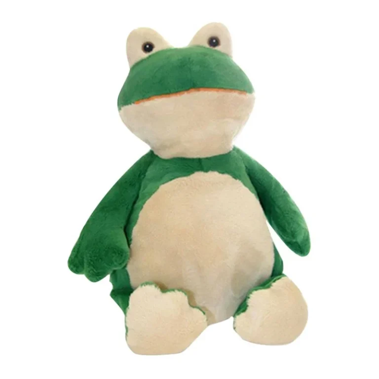 Kikker knuffel met naam (41 cm)