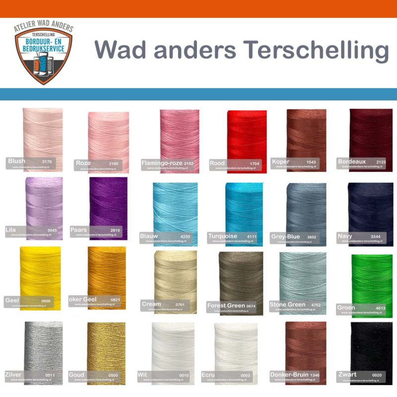 Romper geborduurd met Terschelling – voorbeeld